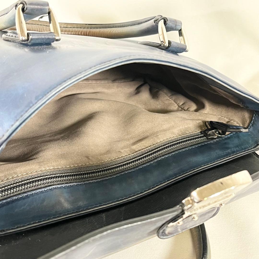 BERLUTI ベルルッティ エミーオガリバー 2WAY ハンドバッグ ブルー