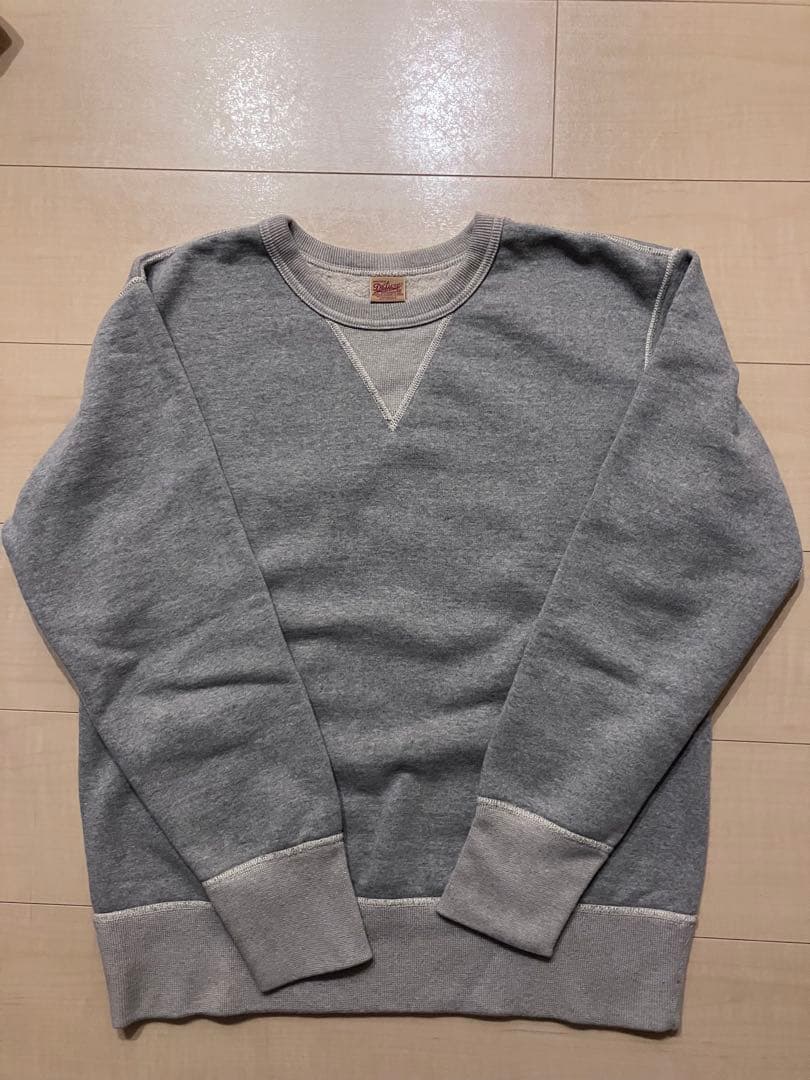 DELUXEWARE スウェット FLAT.SEAM PLAIN グレー