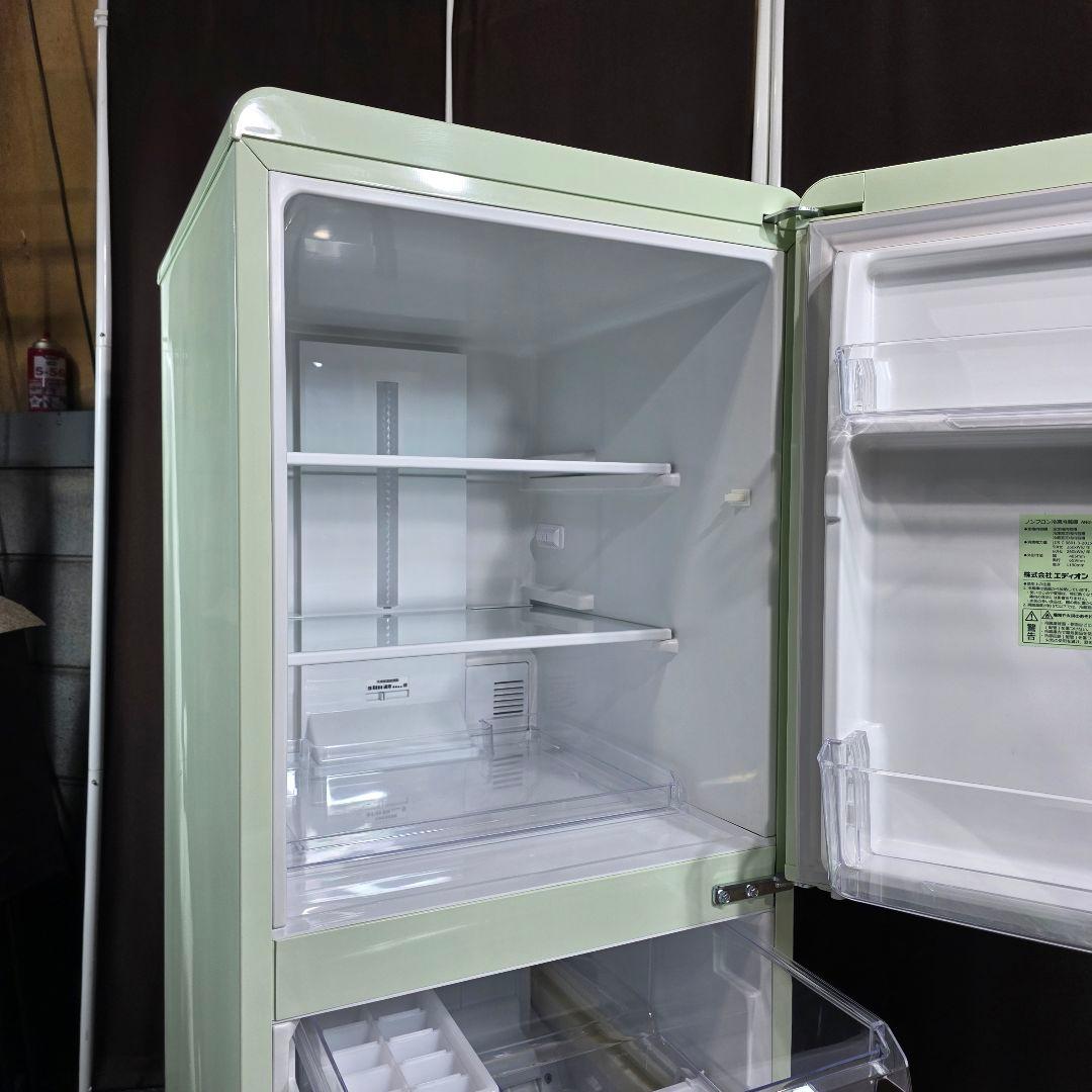 9831送料無料！レトロデザイン！eangle 2ドア 冷蔵庫