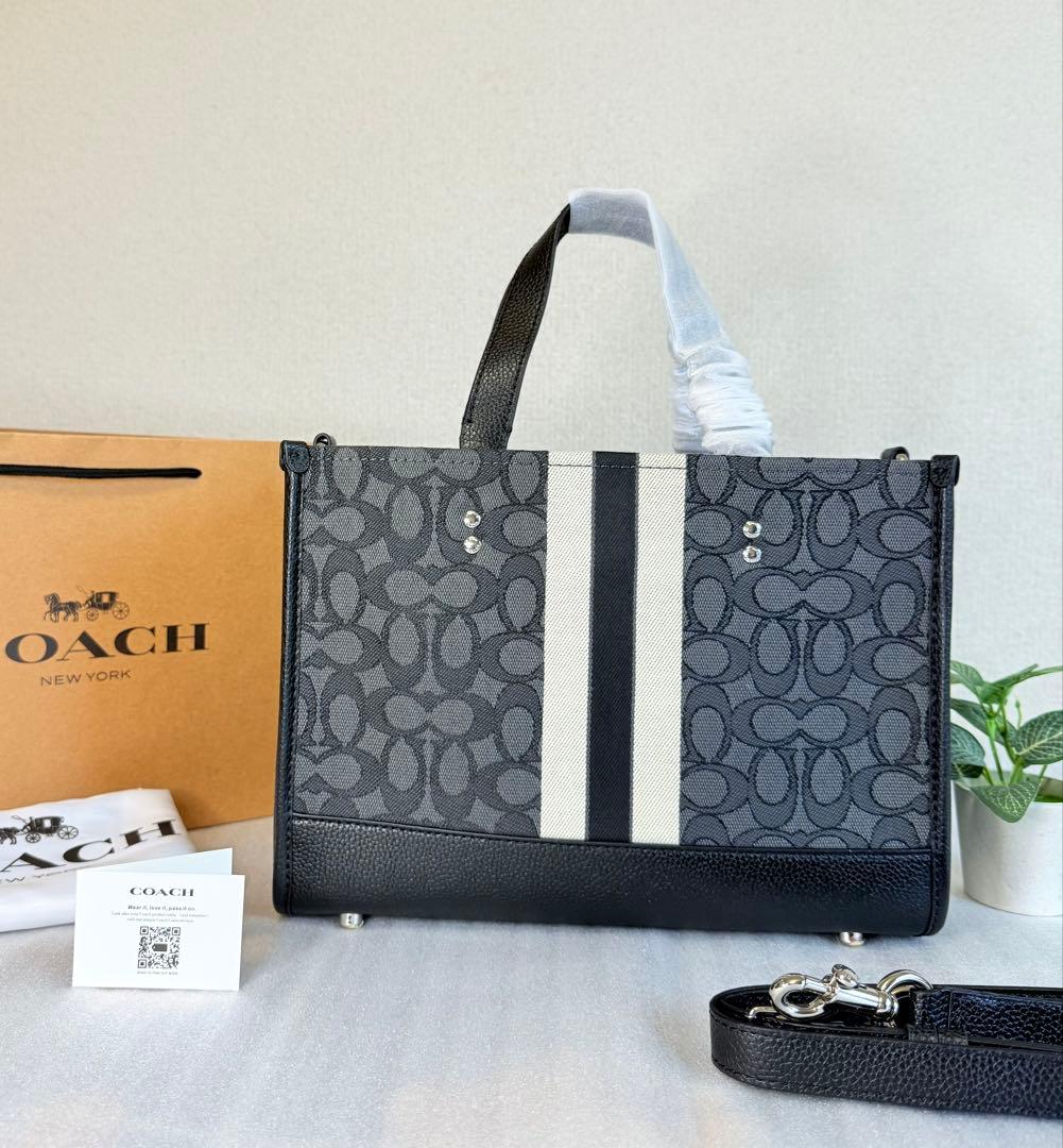 COACH コーチ トートバッグ C4113 ブラック 2WAY ショルダー