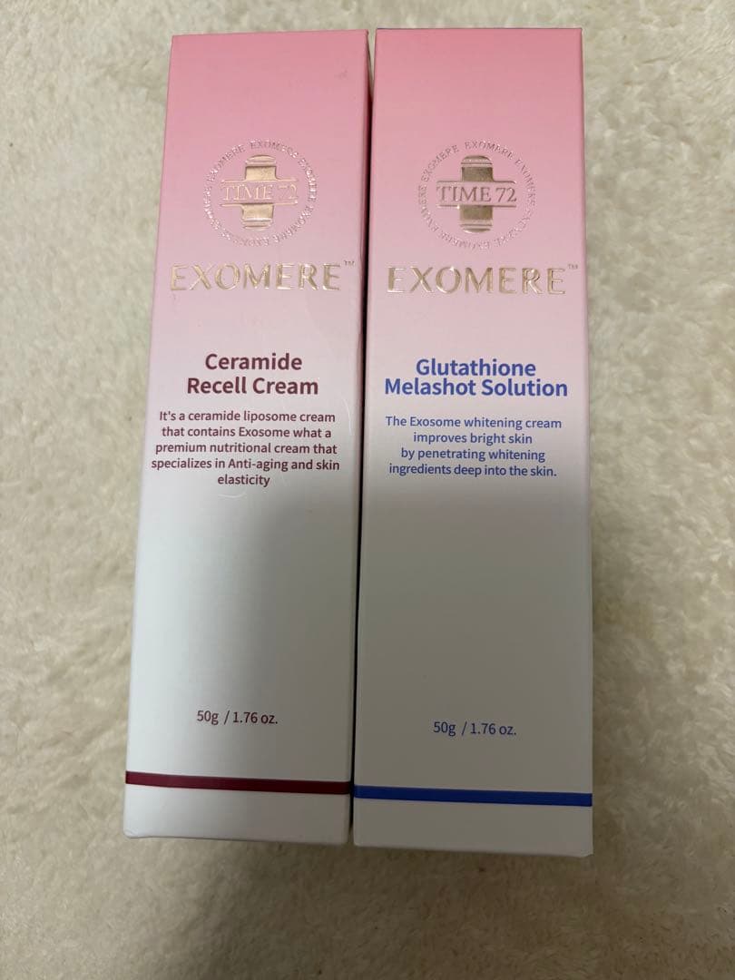 EXOMERE セラミドリペアクリーム & グルタチオンメラショット