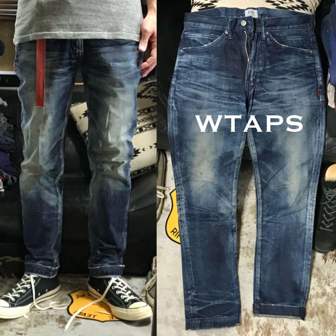 ［希少／完売モデル］M《★ WTAPS ★》美品 ヴィンテージフェード加工デニム