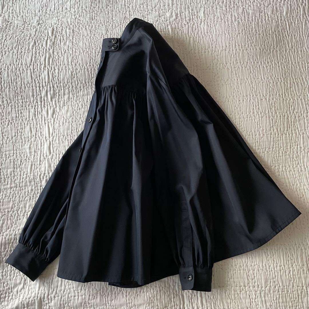 ZANINI コラボARTS&SCIENCE シルクギャザーシャツジャケット