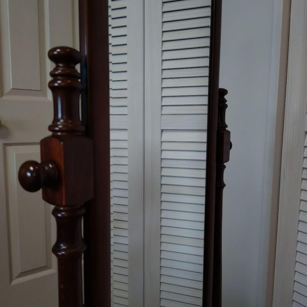 【カリモク姿見】karimoku スタンドミラー 鏡 コロニアルシリーズ