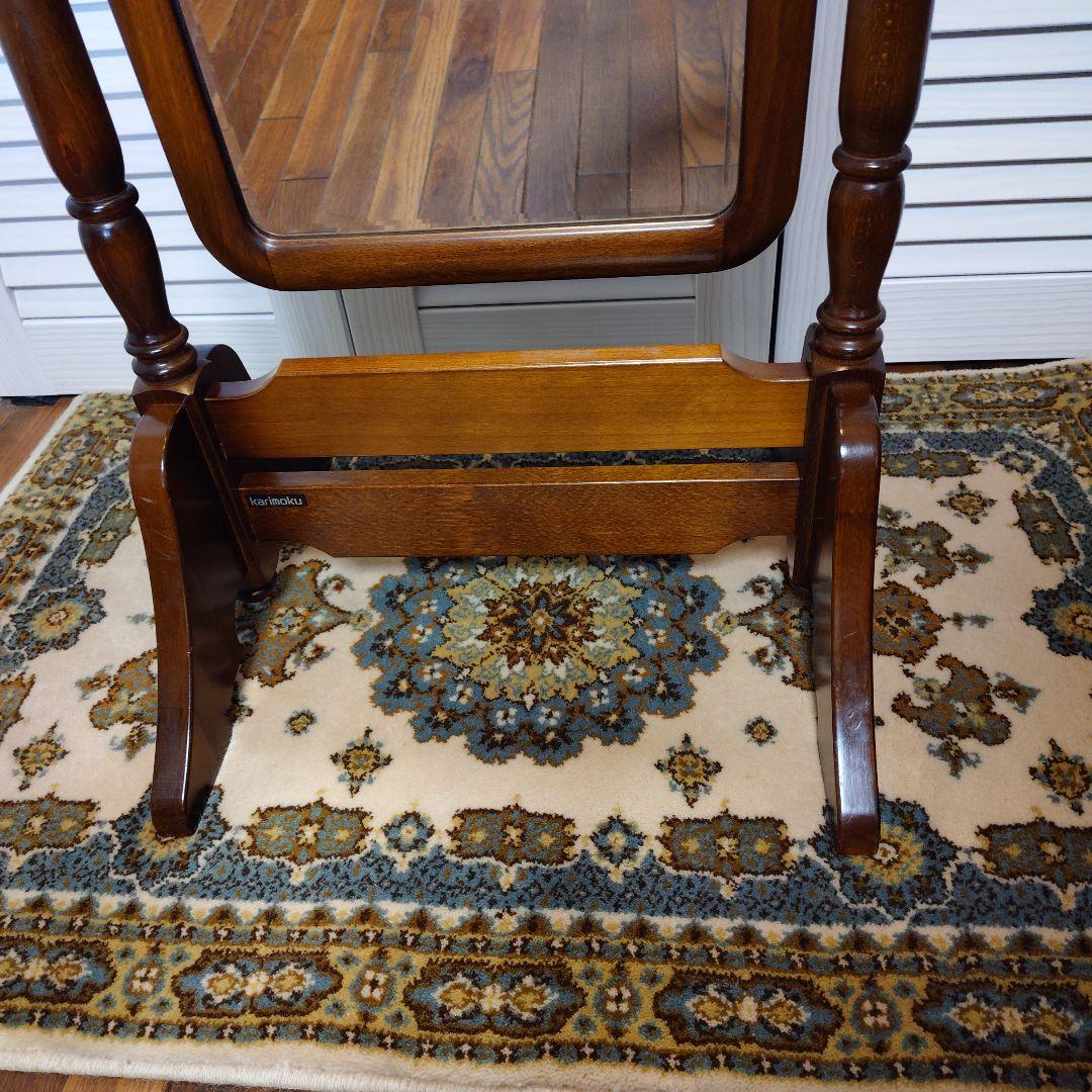 【カリモク姿見】karimoku スタンドミラー 鏡 コロニアルシリーズ