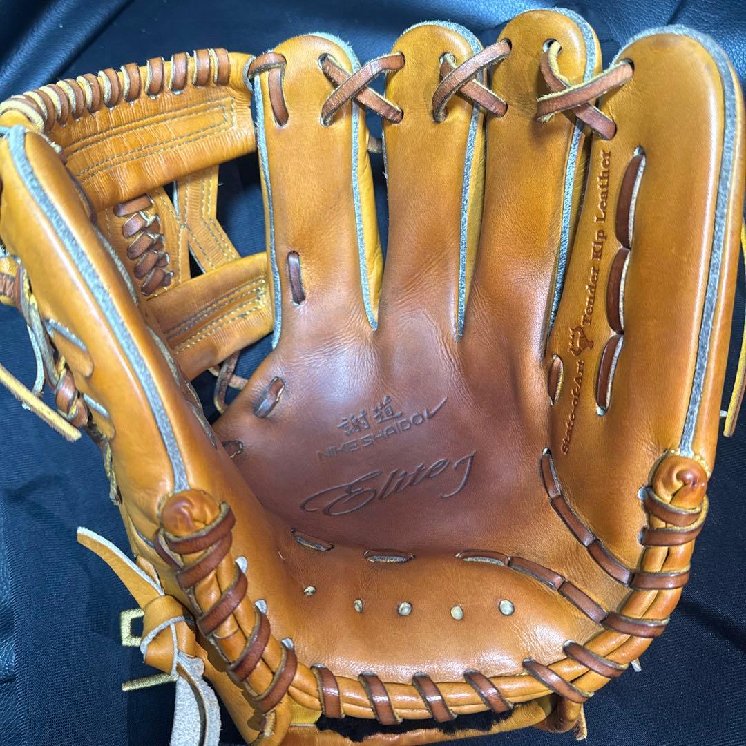 希少品 NIKE SHADO エリート 野球グローブ 袋付き ナイキ 謝道 硬式