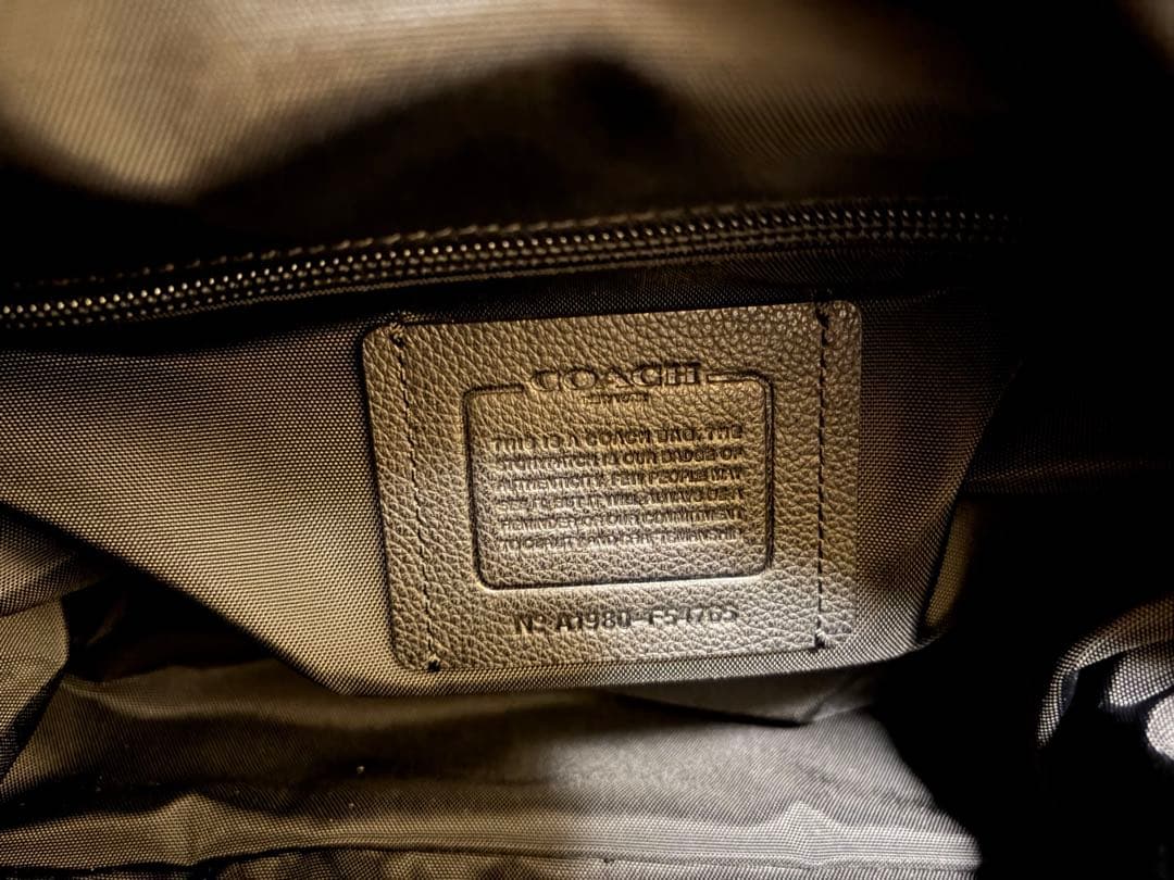 レザー ボストンバッグ 黒　COACH コーチ