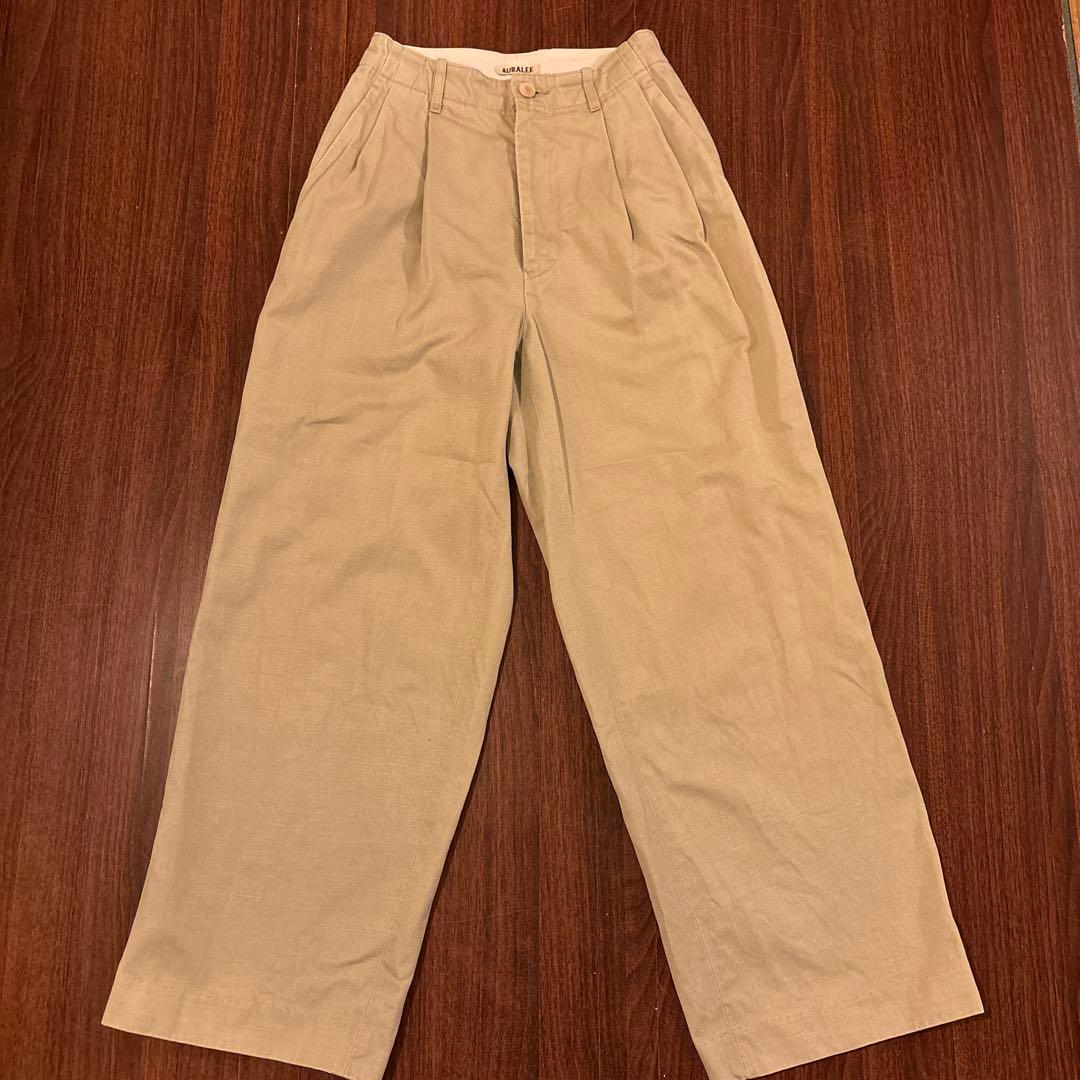 AURALEE　オーラリー　CHINO　WIDE　PANTS　チノワイドパンツ