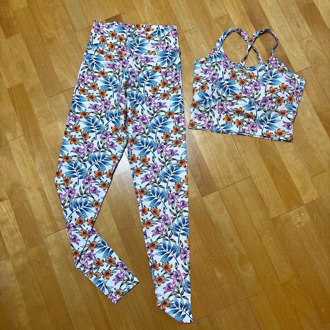 Linda Works 花柄 ヨガウェア 上下セット