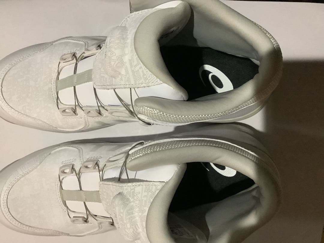 アシックス　CP304 BOA 28cm ホワイト　限定　安全靴　幾何学模様