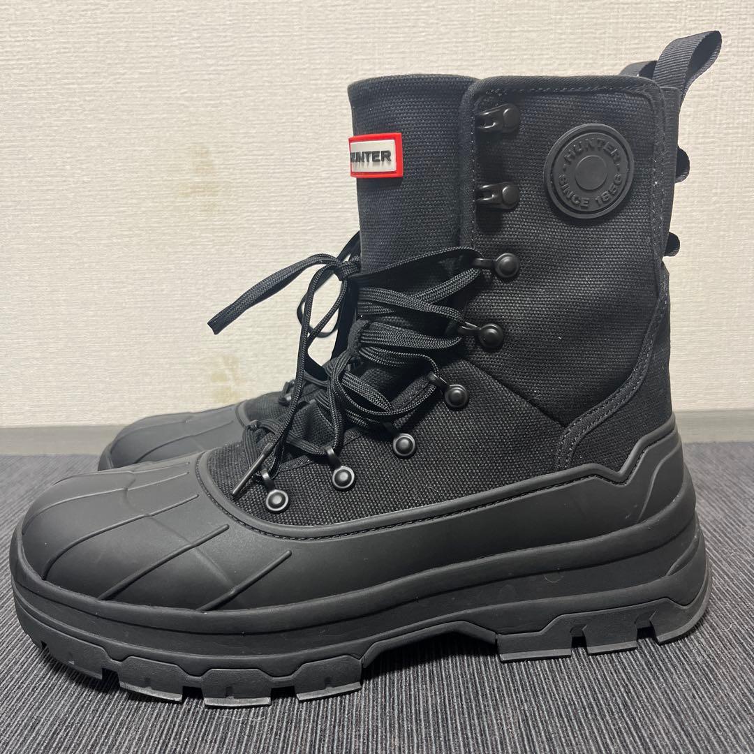 極美品！HUNTER エクスプローラーブーツ　レインブーツ　厚底　雨の日OK