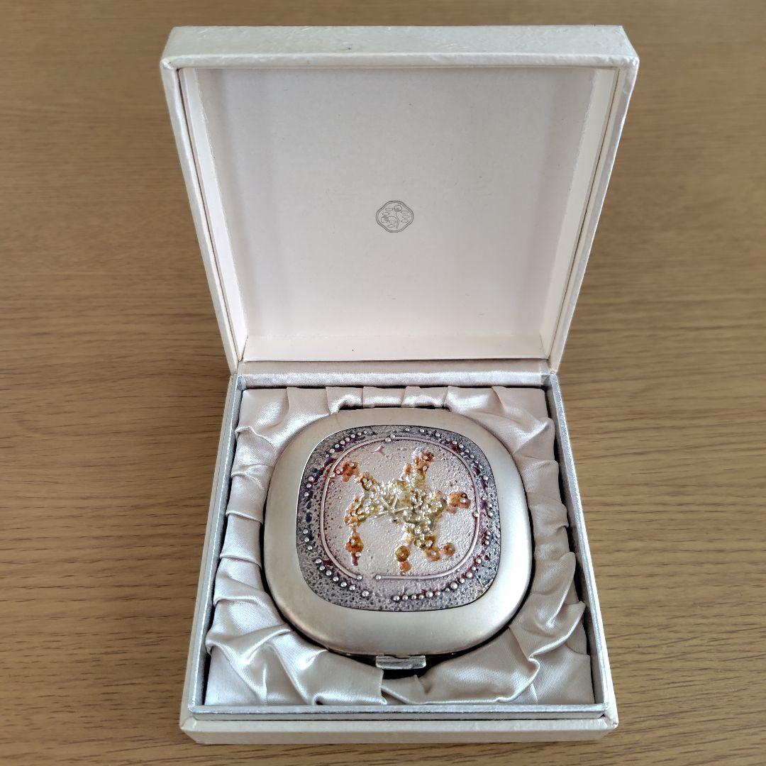 資生堂 純銀コンパクト 宮田宏平 昭和レトロ