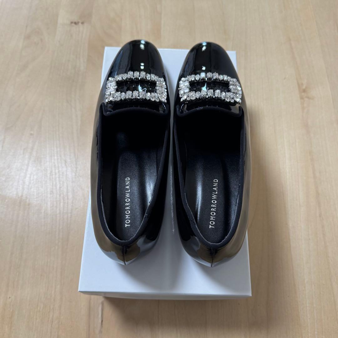 ピッピシックビジューオペラローファー　トゥモローランド パンプス　エナメル　37