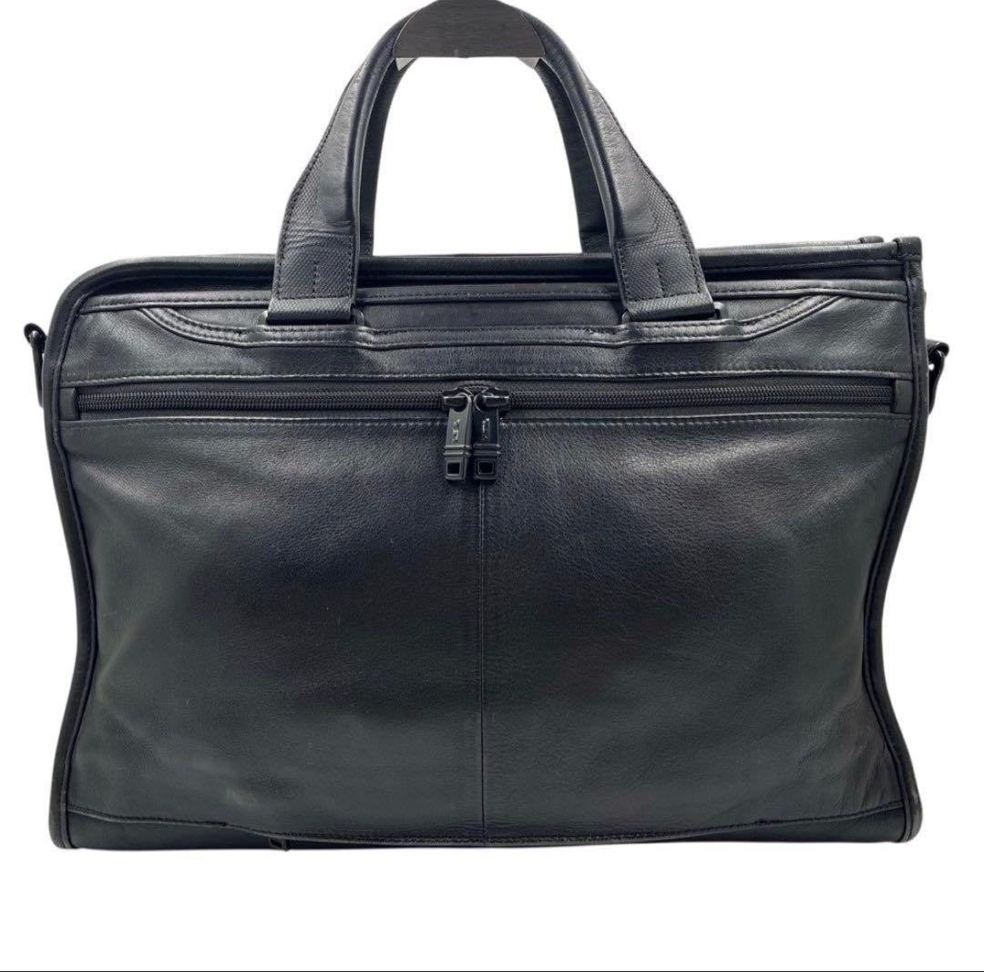 《状態良》TUMI ブリーフケース レザー ビジネスバック ブラック