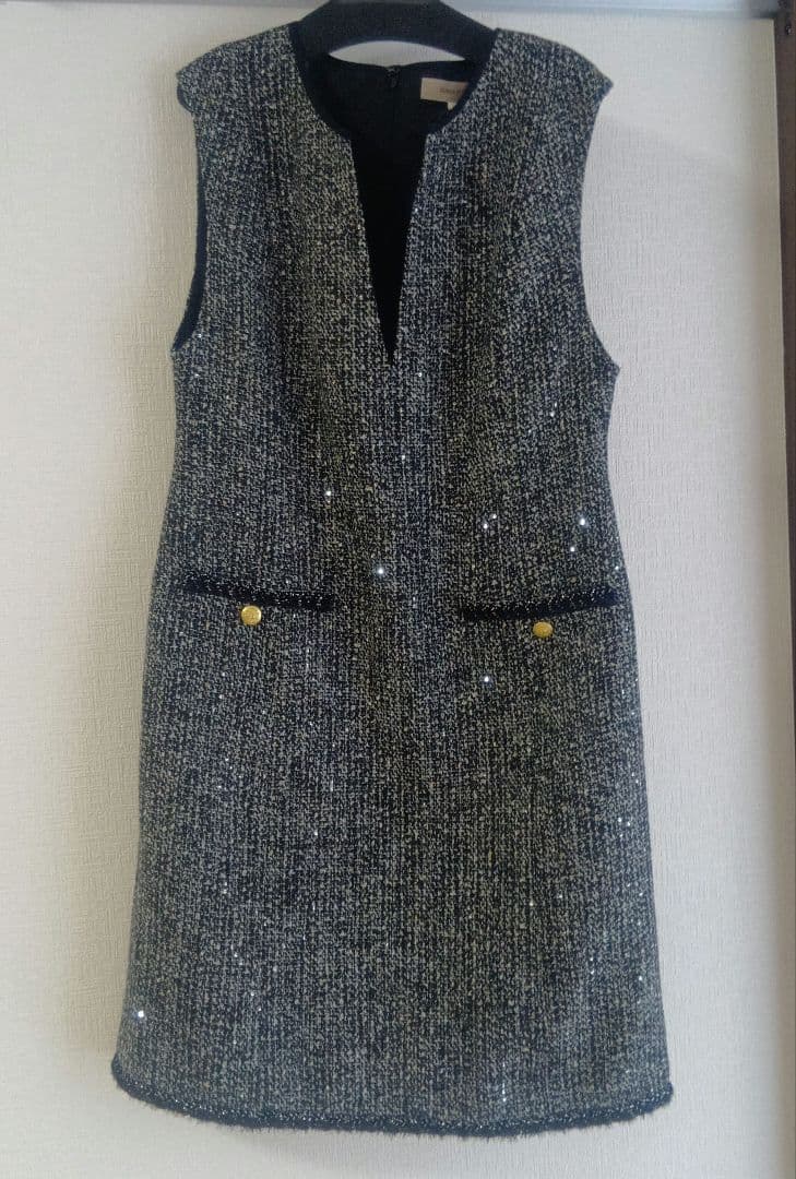 新品未使用JUSGLITTYツイードジャンスカ