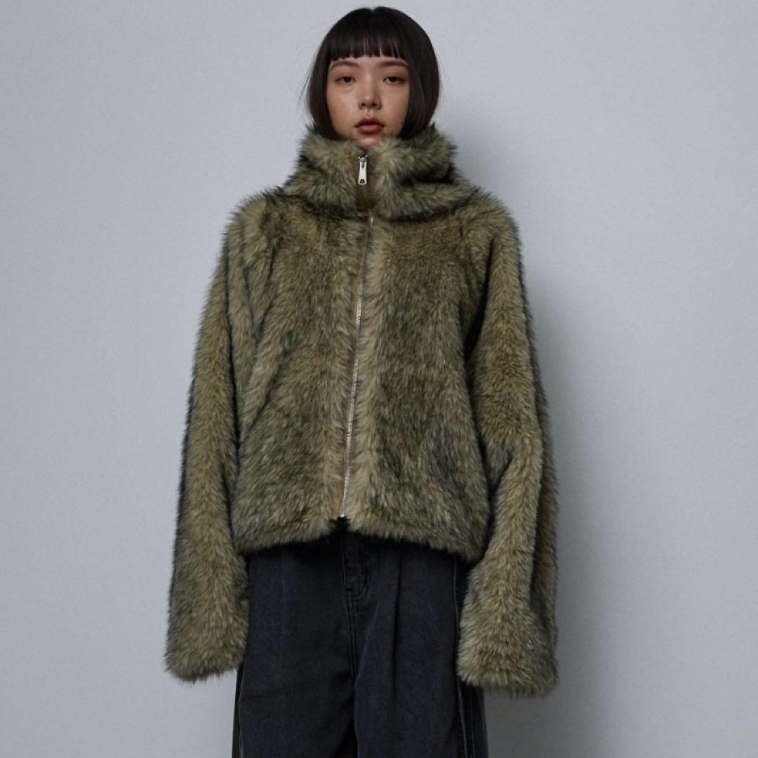 スタンドフェイクファーブルゾン / ファーコート
