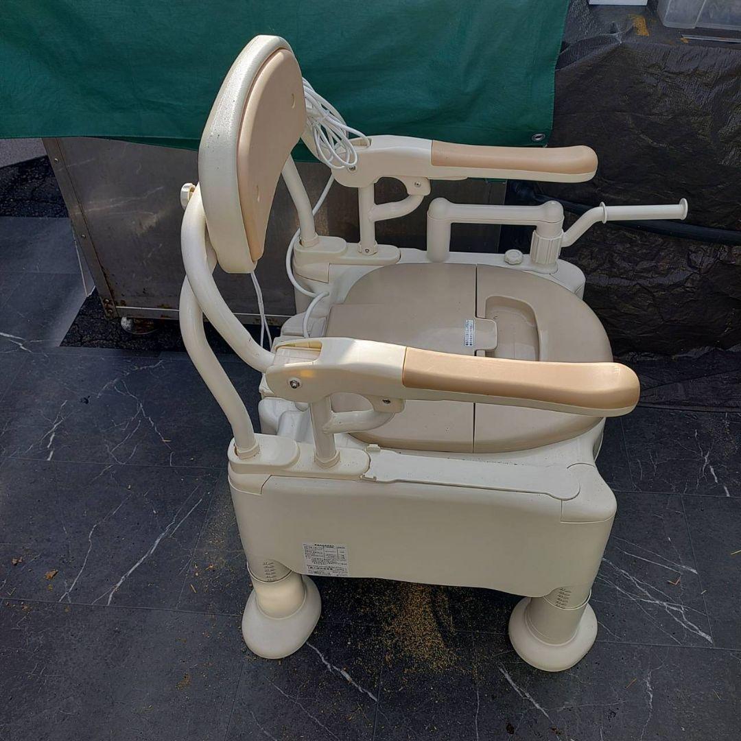 暖房便座 安寿 ポータブルトイレ FX-CPはねあげ　快適脱臭