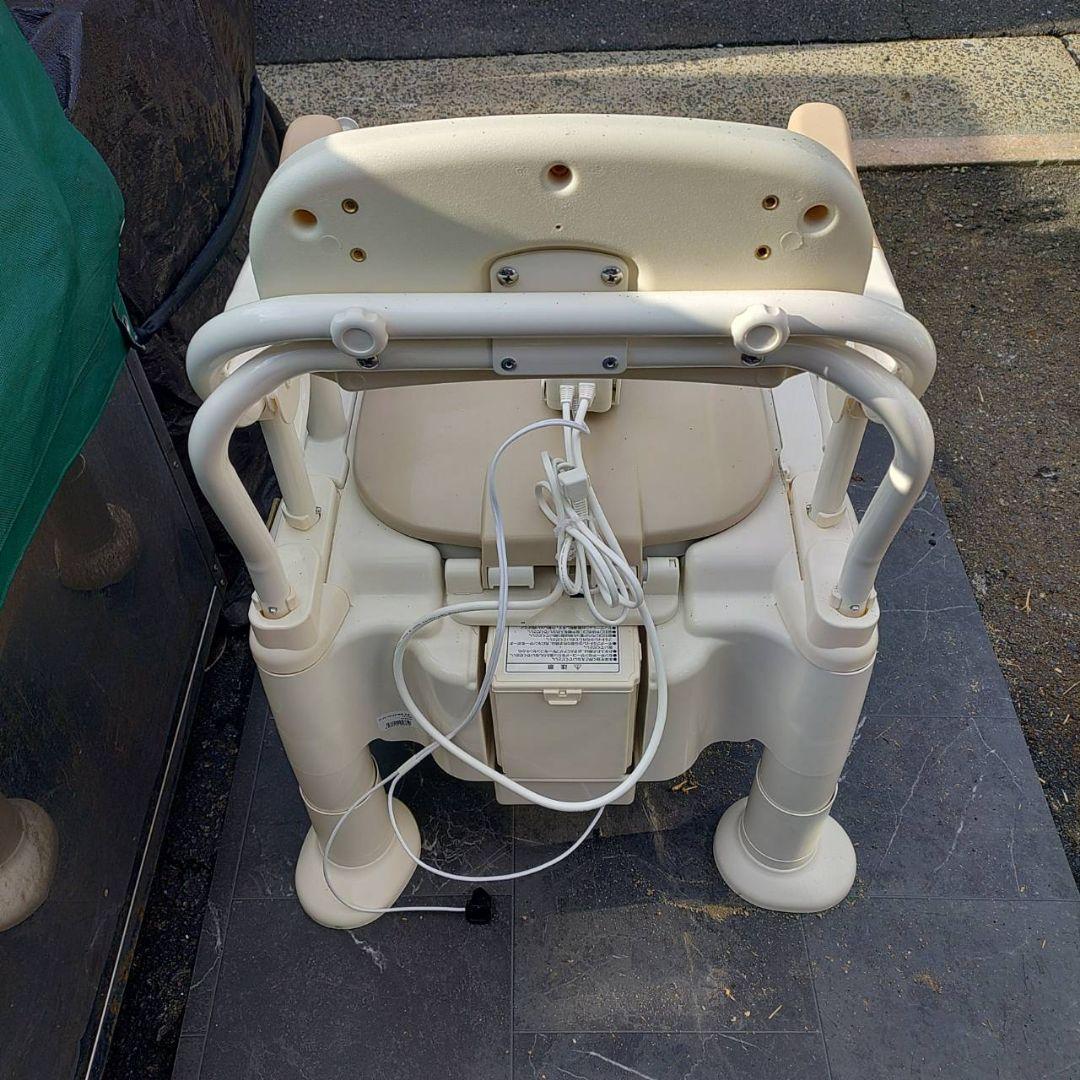 暖房便座 安寿 ポータブルトイレ FX-CPはねあげ　快適脱臭