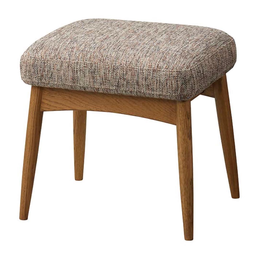 美品 unico HESTA（ヘスタ）オットマン ブラウンミックス