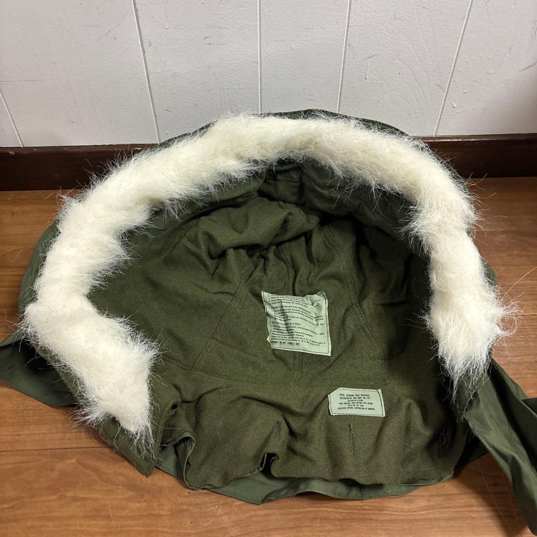 デッドストック　米軍　実物　80s M65 フィッシュテールパーカーフード　①