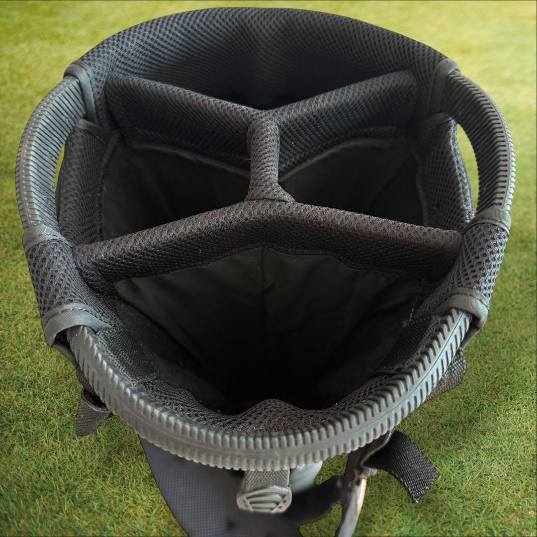 ブリーフィング　キャディバッグ　黒　ブラック　ショルダー式　スタンド式　軽量