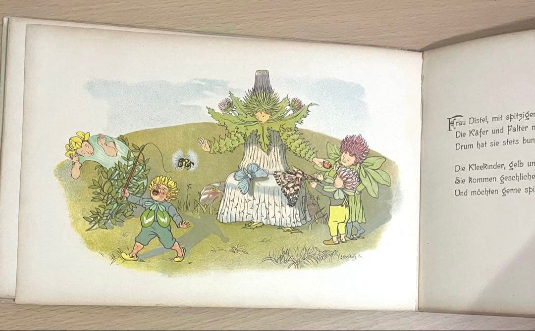 No.324レア 希少 アンティーク 古書 洋書 ドイツ 絵本 ビンテージ