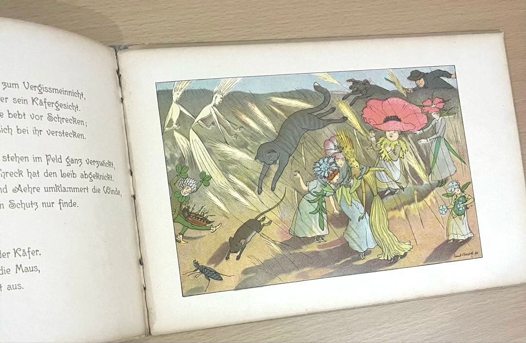 No.324レア 希少 アンティーク 古書 洋書 ドイツ 絵本 ビンテージ