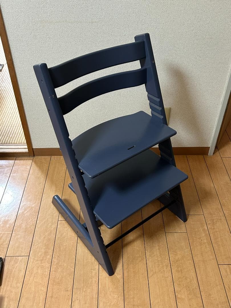 STOKKE ストッケトリップトラップ　ダークブルー（廃盤カラー)+ベビーセット