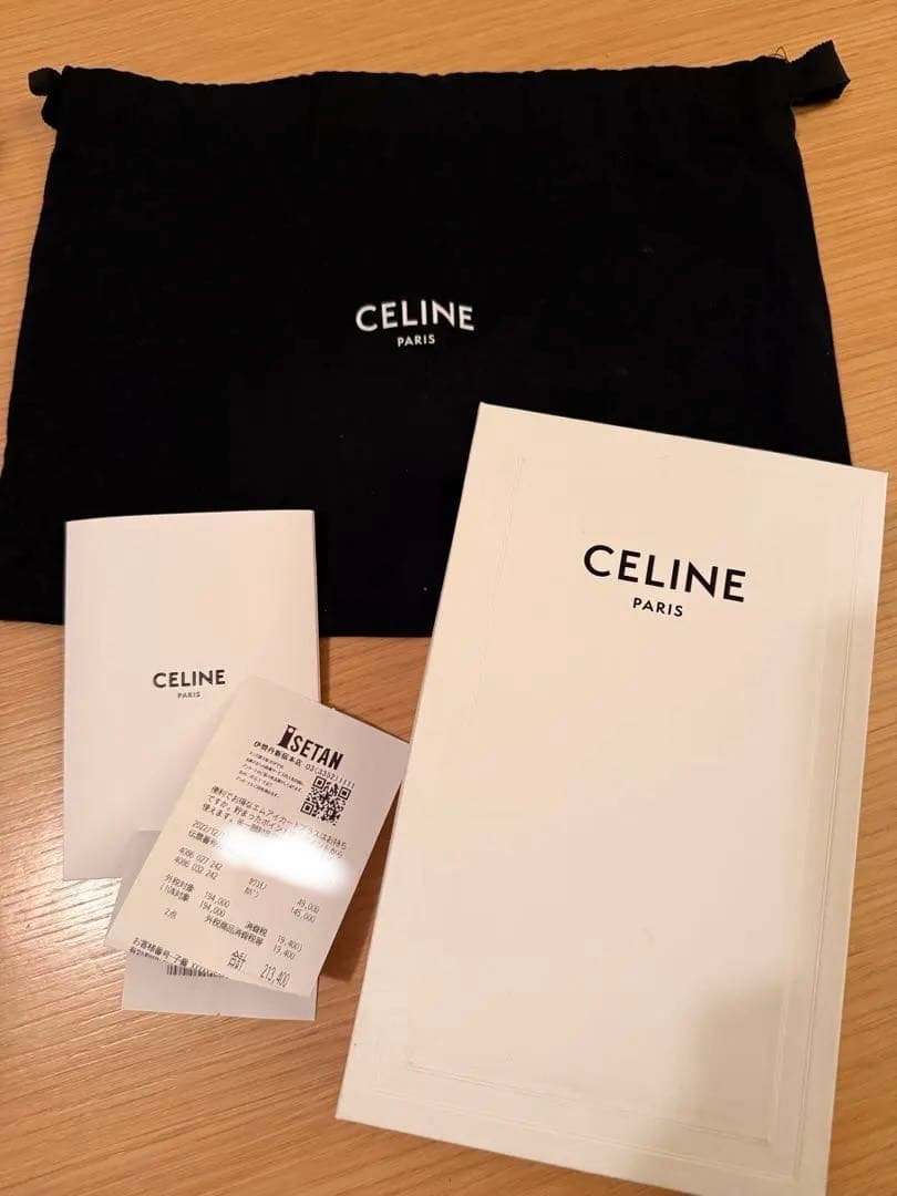 伊勢丹レシート有　CELINE ロゴ入り ショルダーバッグ