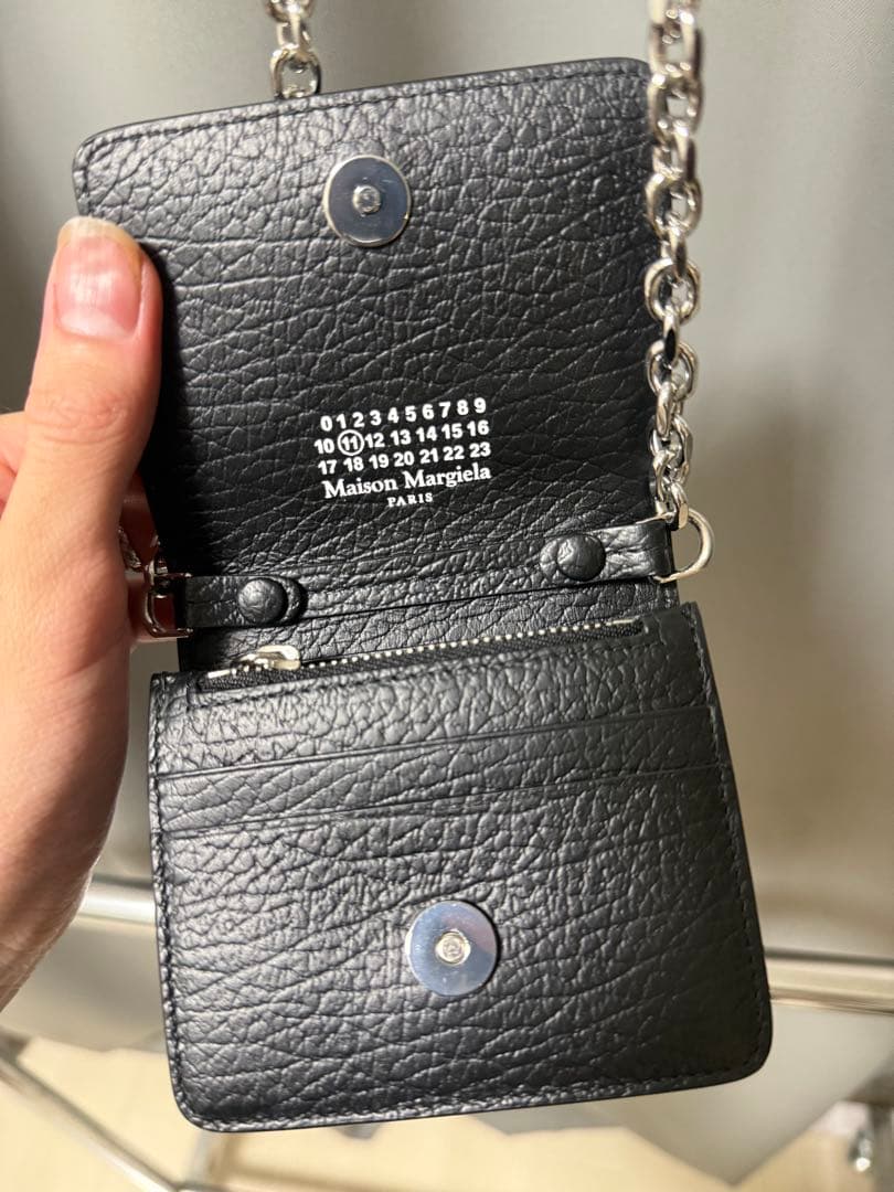 MAISON MARGIELA チェーンウォレット ブラック