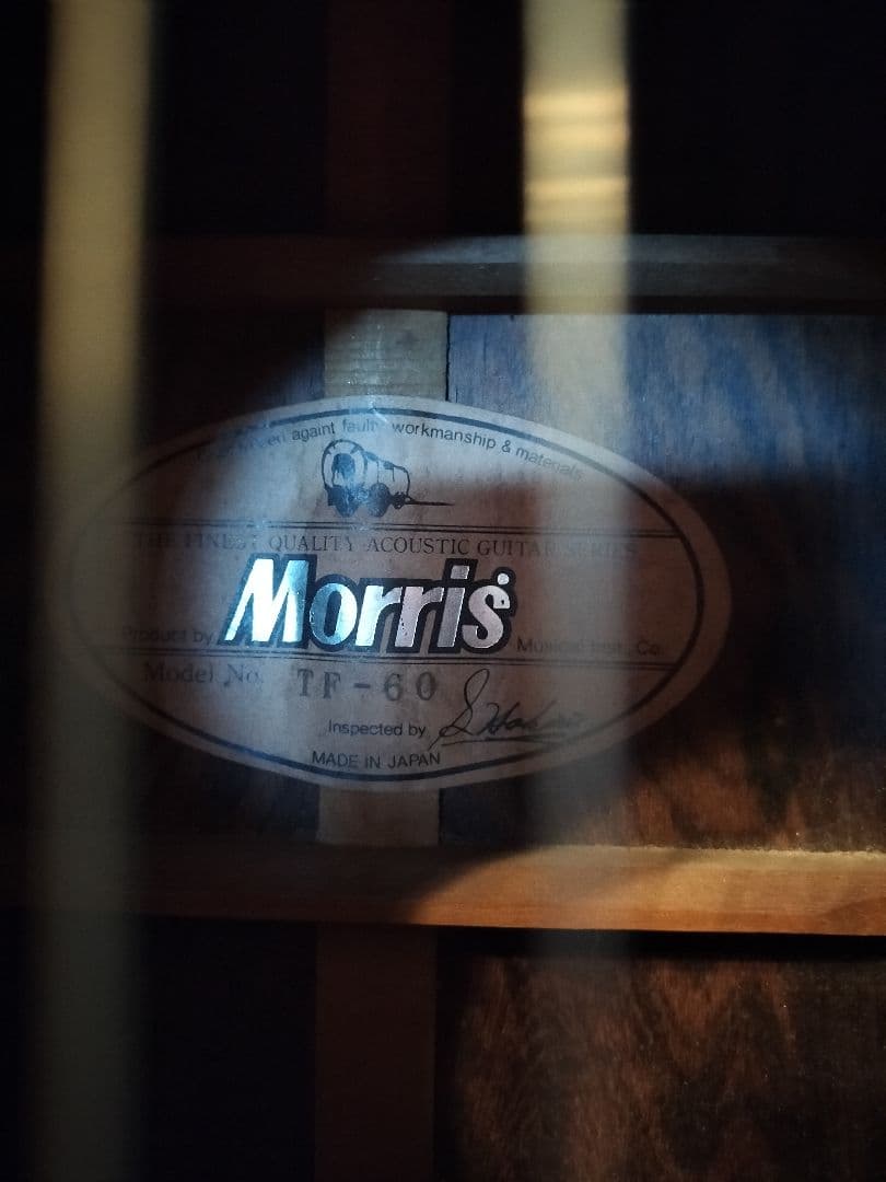 Morris TF-60　貴重　ハカランダ！　 ギグバッグ付き　今月で終了！