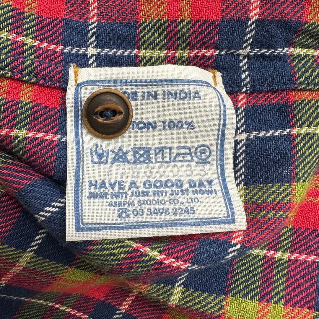 パ*ダ様 45R インドネルのタックフリルブラウス　サイズ3