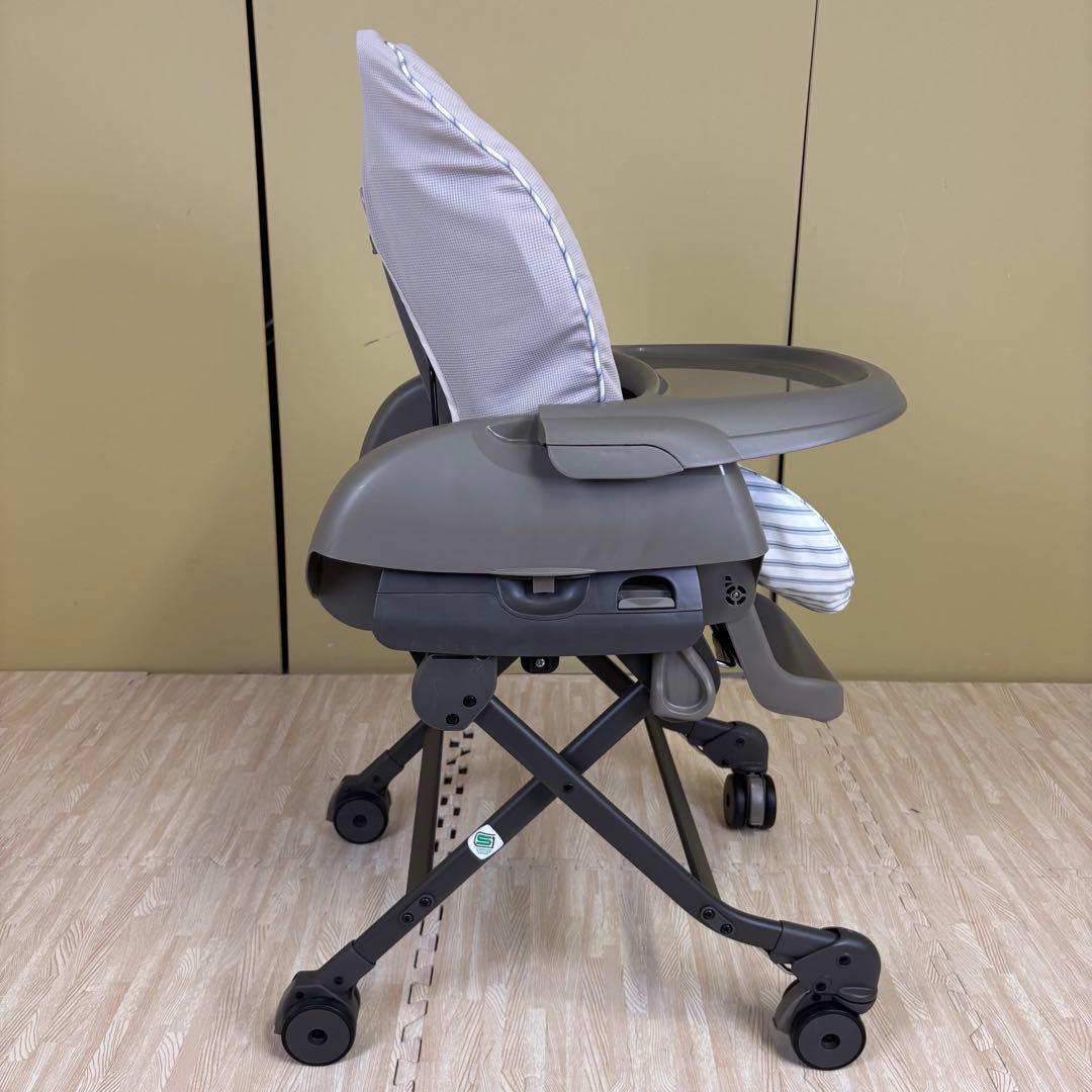 極上クリーニング済　☆綺麗☆　コンビ　ハイローベッド＆チェア　ネムリラ　グレー