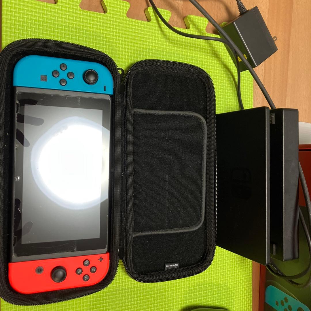 Nintendo Switch Lite 青/赤 本体 + ゲームカード5枚