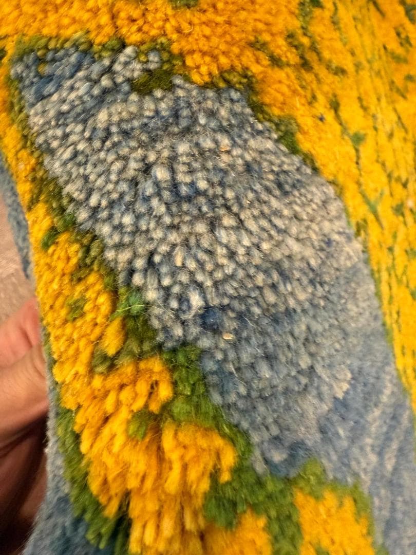 ギャッベ 44x56cm ペルシャ絨毯 手織り ギャベ 玄関マットラグ 絨毯