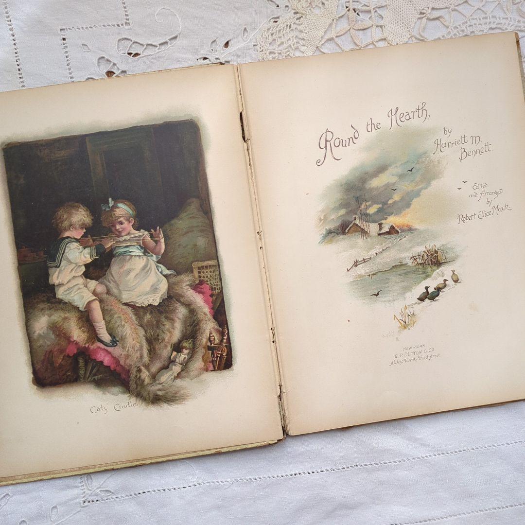 超稀少1885 ハリエットベネット 絵本ヴィクトリアン 洋書児童書 アンティーク
