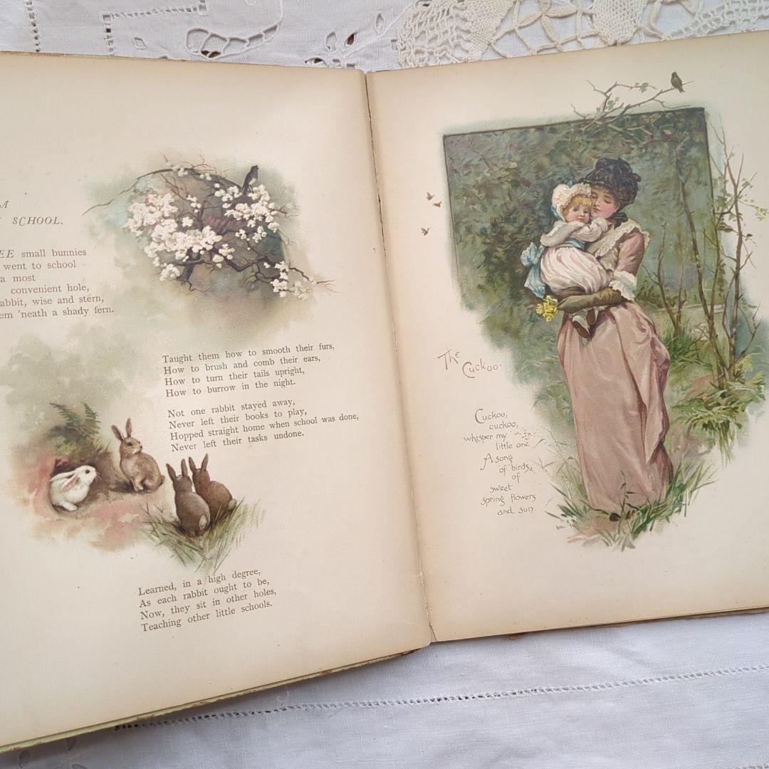 超稀少1885 ハリエットベネット 絵本ヴィクトリアン 洋書児童書 アンティーク