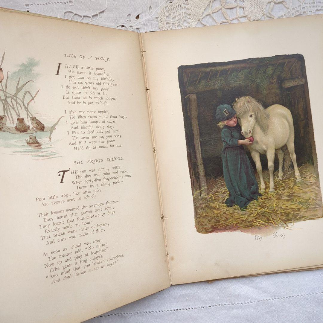 超稀少1885 ハリエットベネット 絵本ヴィクトリアン 洋書児童書 アンティーク