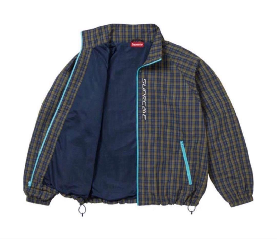 SUPREME チェック柄ナイロンジャケット