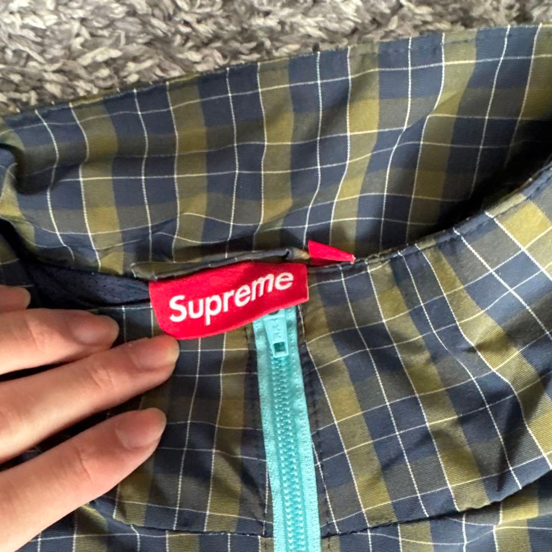 SUPREME チェック柄ナイロンジャケット