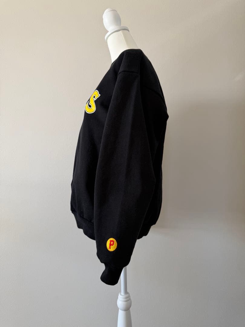 値引き中【美品】PORKCHOP 裏起毛クルーネックスウェット ブラックM