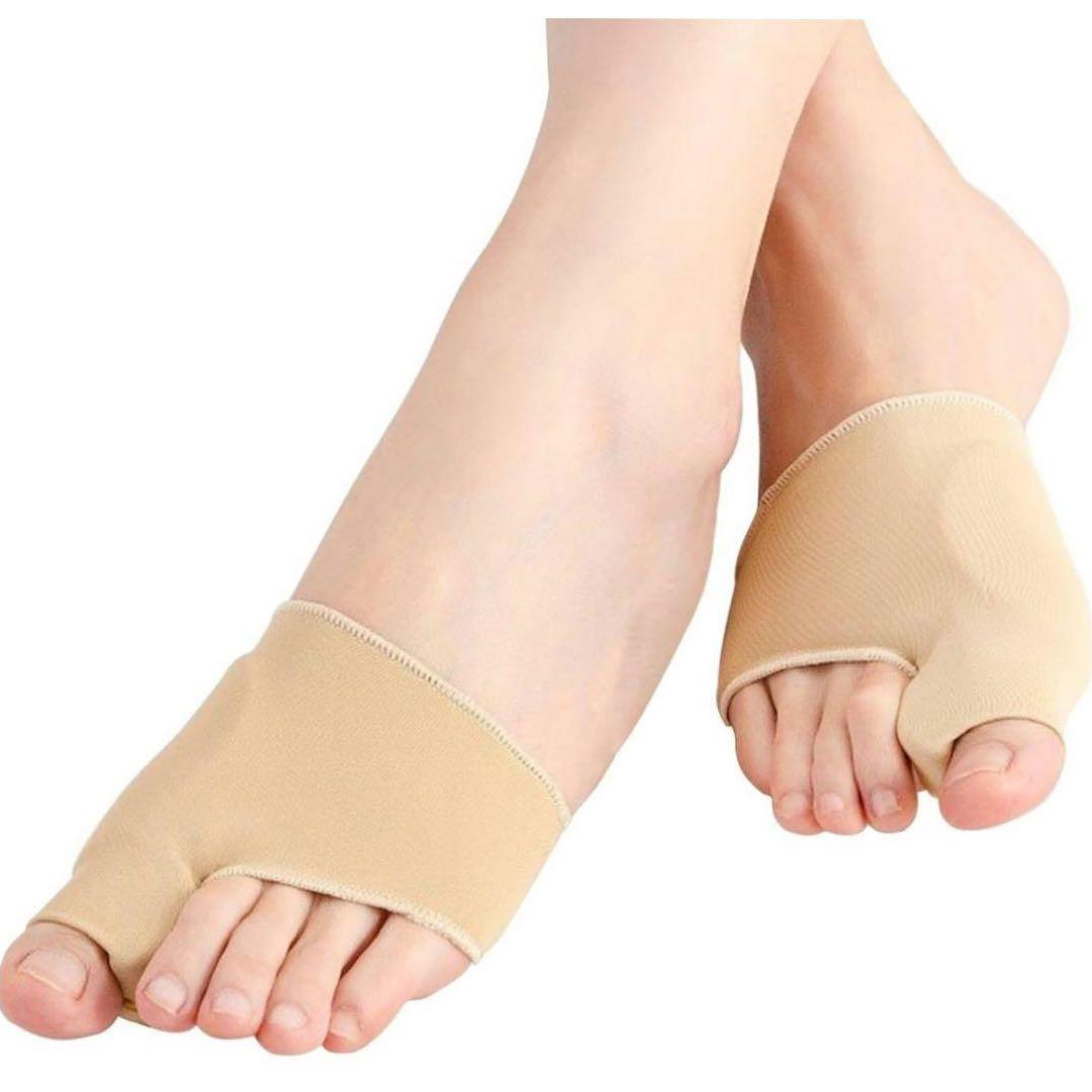 母趾 足指サポーター 外反母趾 サポーター 男女兼用 ベージュ フリーサイズ