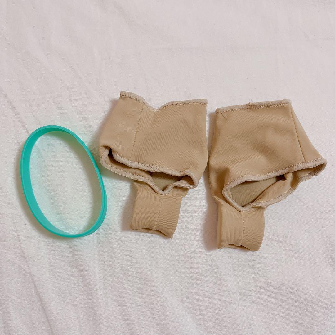 母趾 足指サポーター 外反母趾 サポーター 男女兼用 ベージュ フリーサイズ