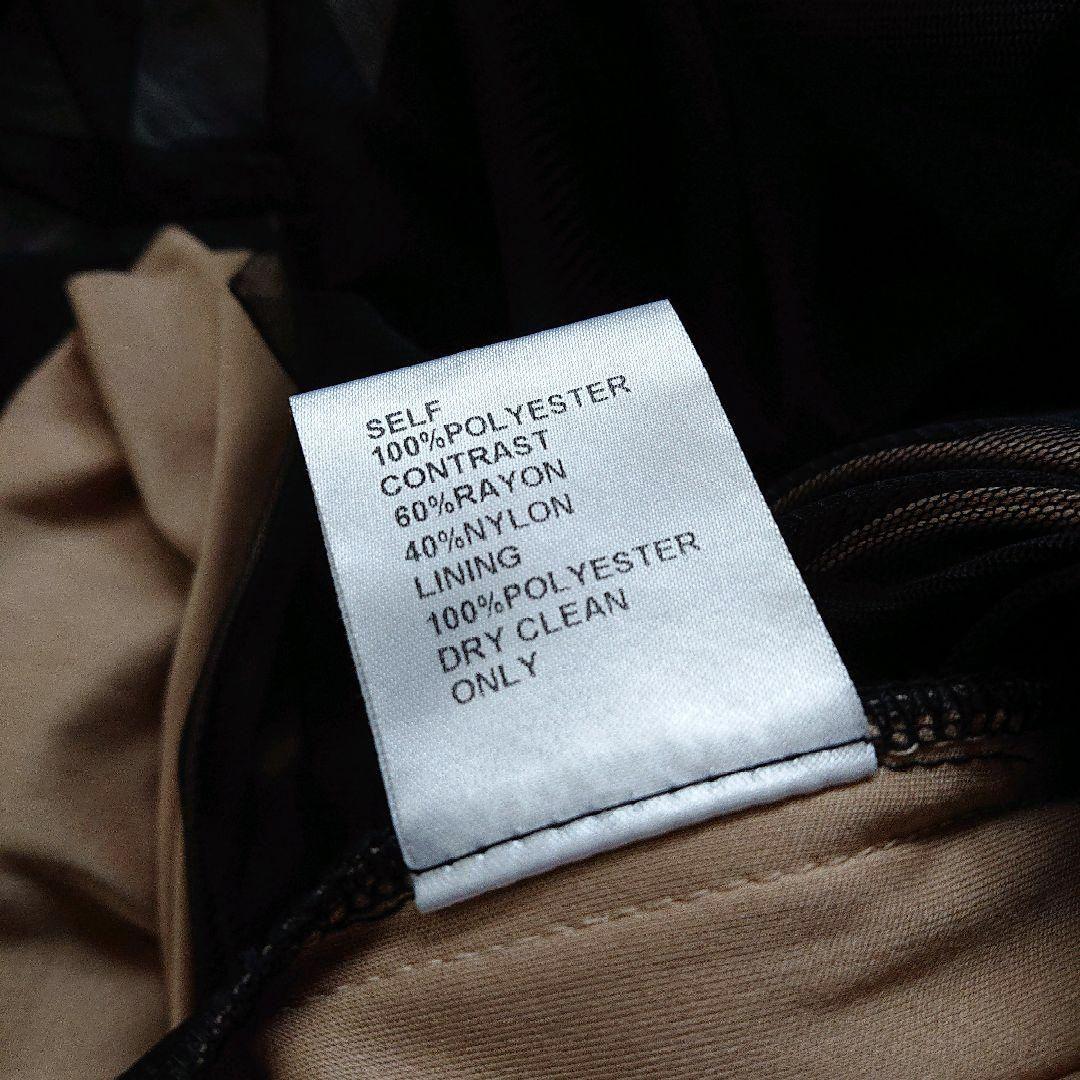 タダシショージ　花柄　レース　プリーツ　ビジュー ロング　ワンピース　ドレス　黒