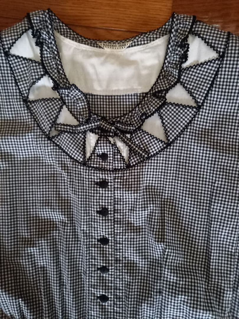 【Ouyang】カネコイサオ一回着用のみ美品素敵なチェックワンピース