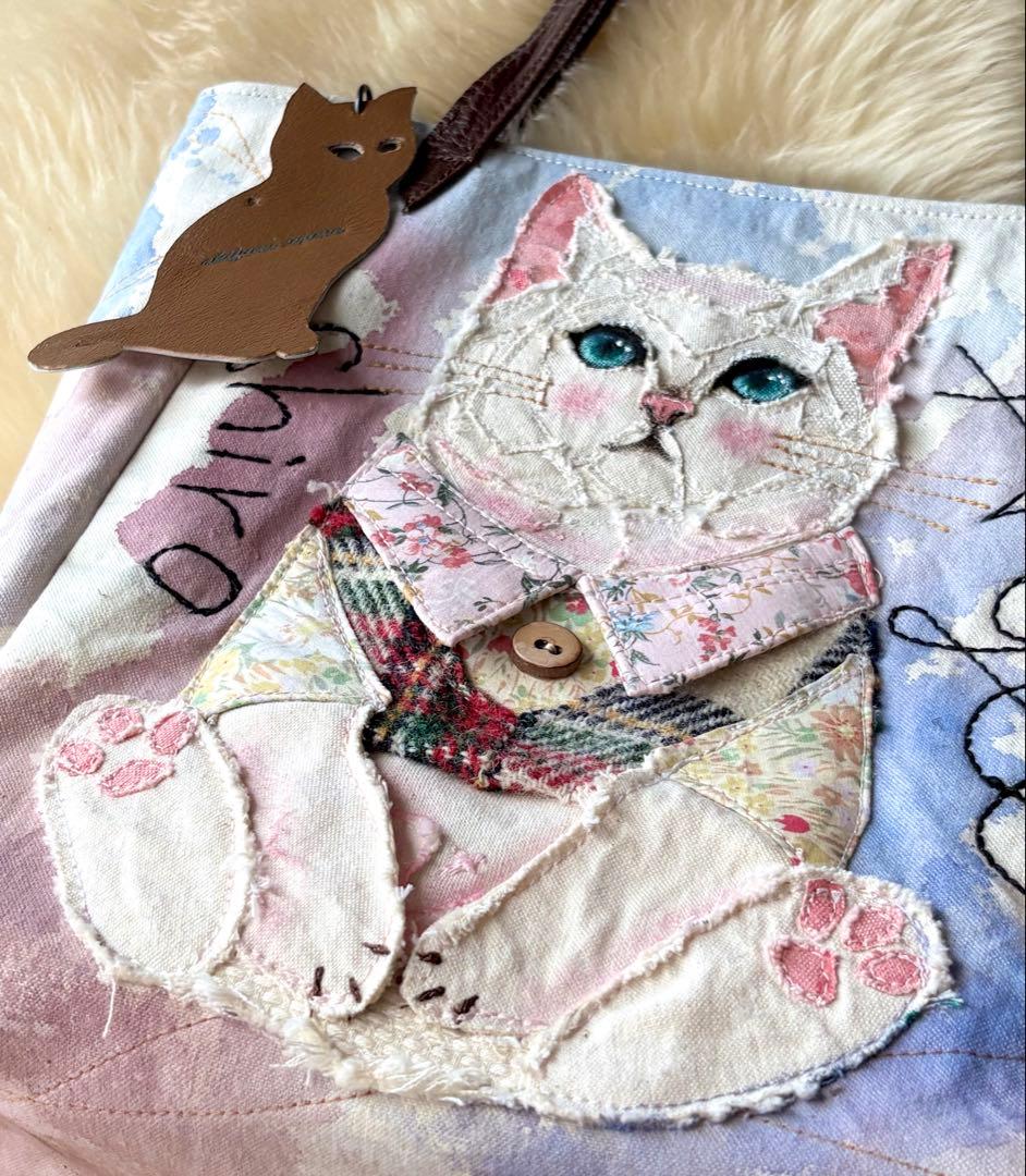 MUGI\"エンジェルしろ\"ねこのトートバッグ