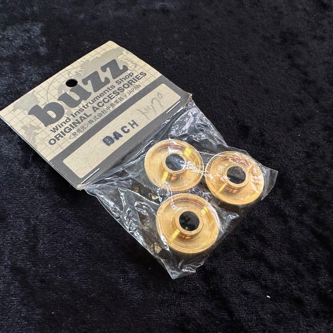 【振動率UP】 buzz Bachトランペット用 トップキャップ 金メッキ仕上げ