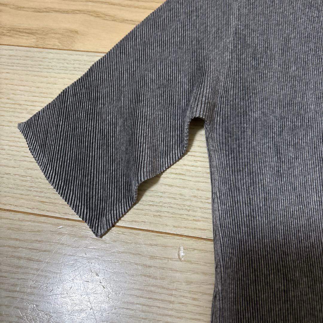 PLAIS グレー Vネック 半袖 Tシャツ サイズ03