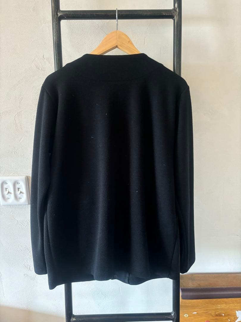 JACKMAN JM7641 ジャージー カラーレス ジャケット /L/BLK