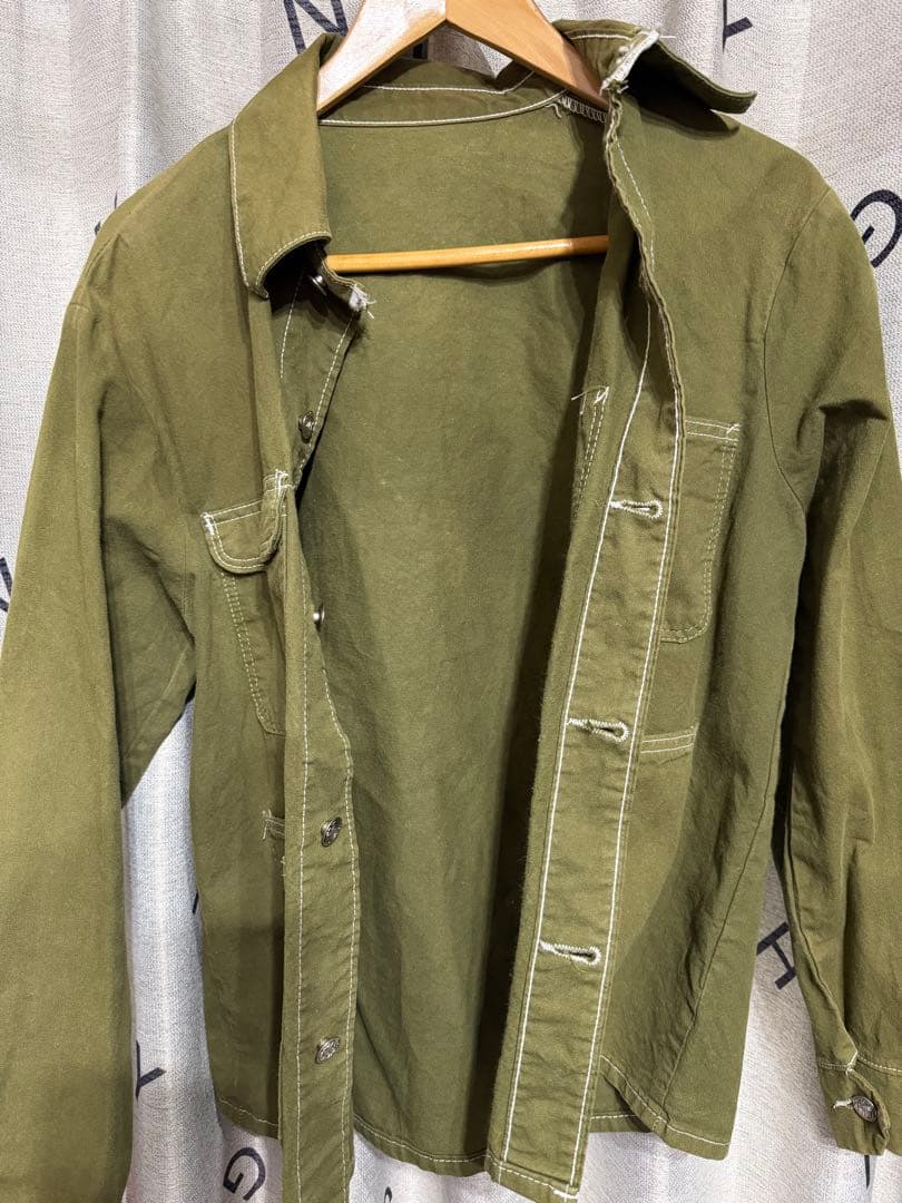 90's アメリカ製pointer brand カバーオール オリーブ38